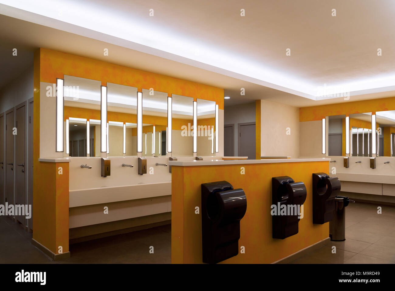 modern large toilet in the administrative building Stock Photo