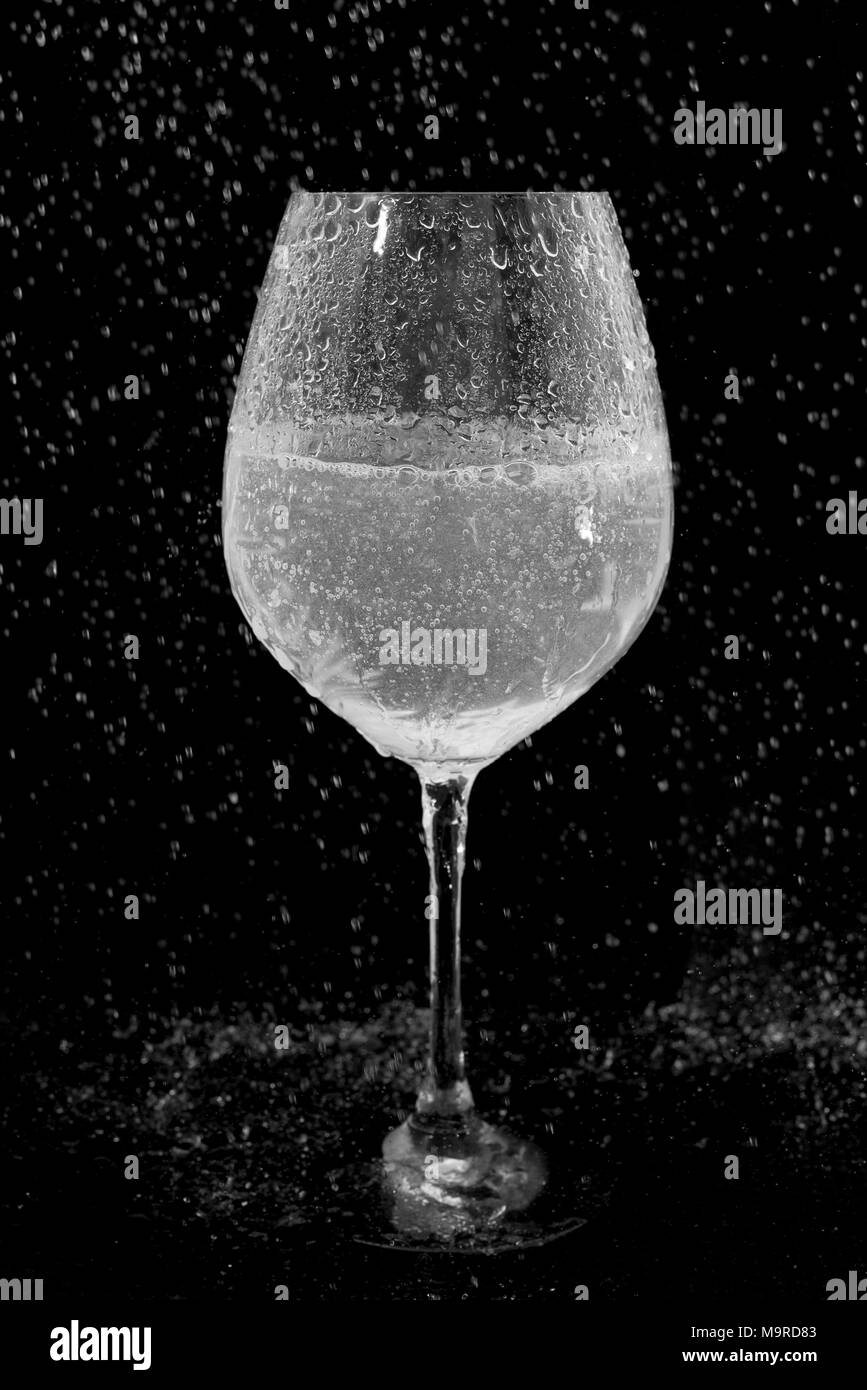 Couple water glass Black and White Stock Photos & Images - Alamy
