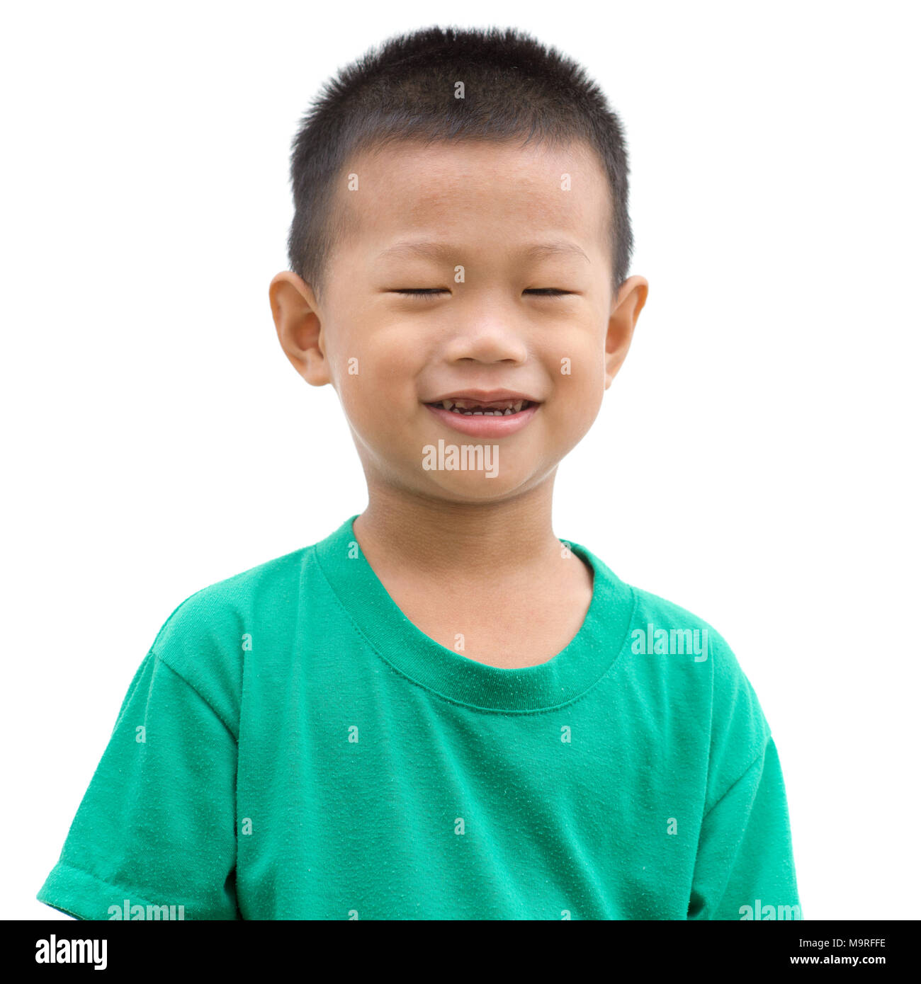 headshot-of-happy-asian-child-smiling-and-closed-eyes-portrait-of