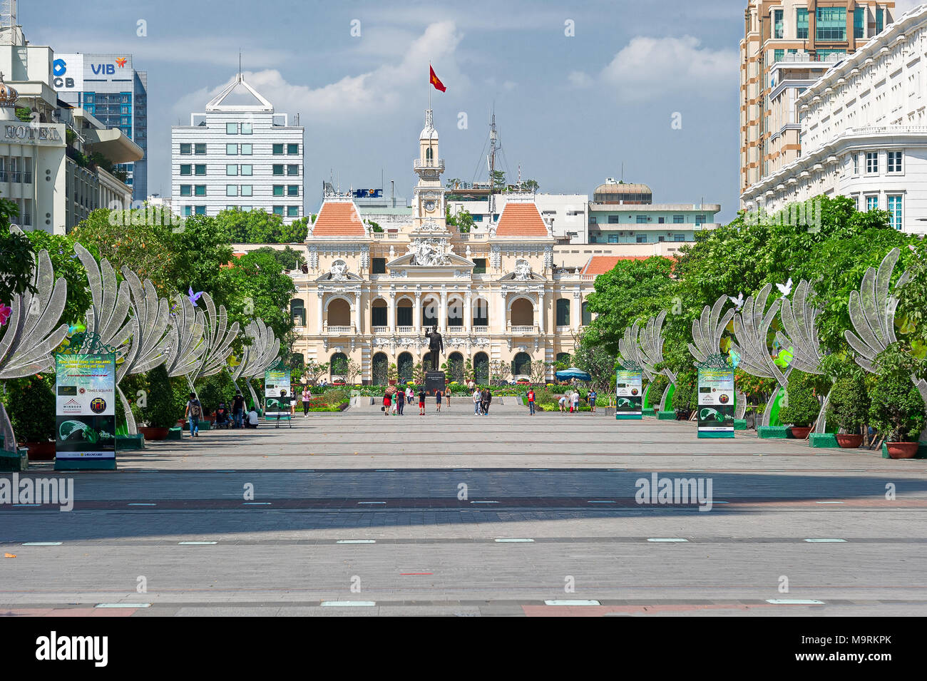 HO CHI MINH CITY, VIETNAM - APRIL 9, 2017: People's Committee Head office Stock Photo