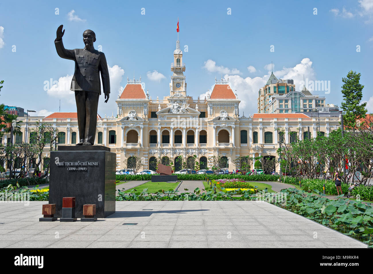 HO CHI MINH CITY, VIETNAM - APRIL 9, 2017: People's Committee Head office Stock Photo