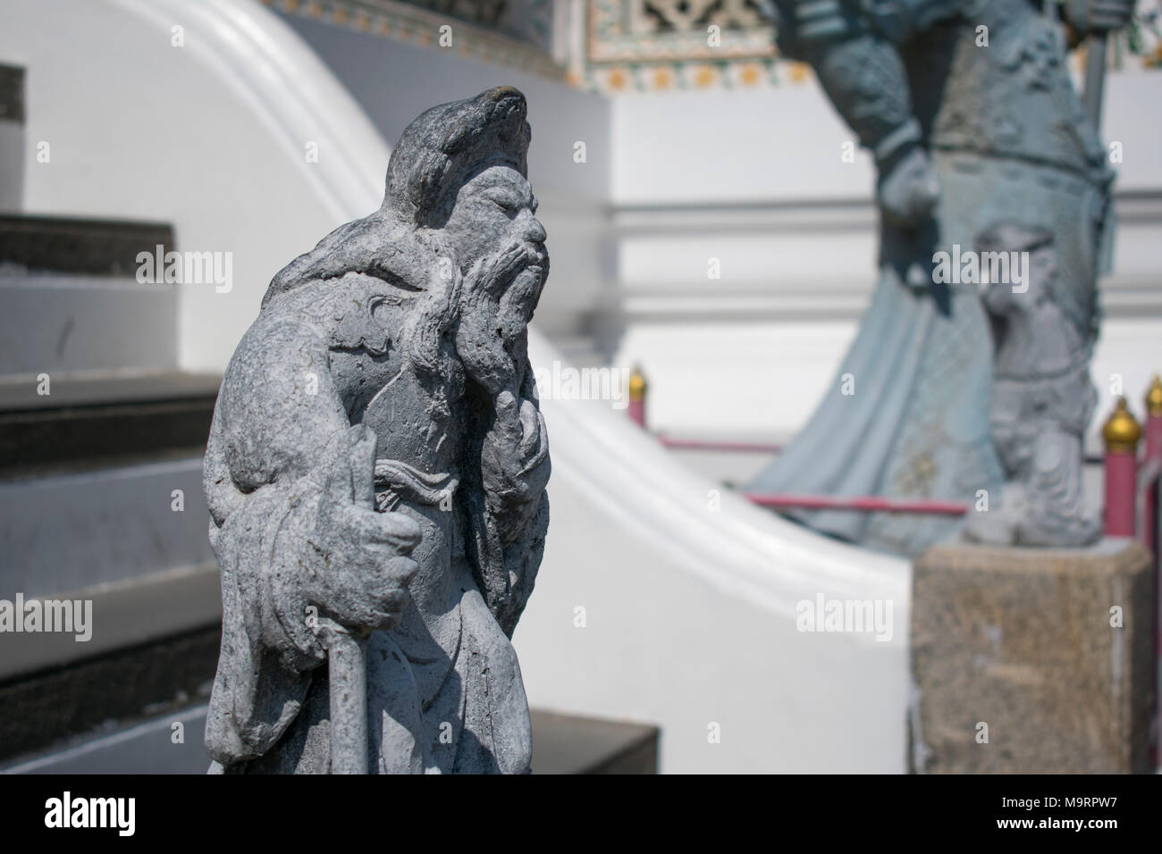 Old Man Statue Stock Photo Alamy