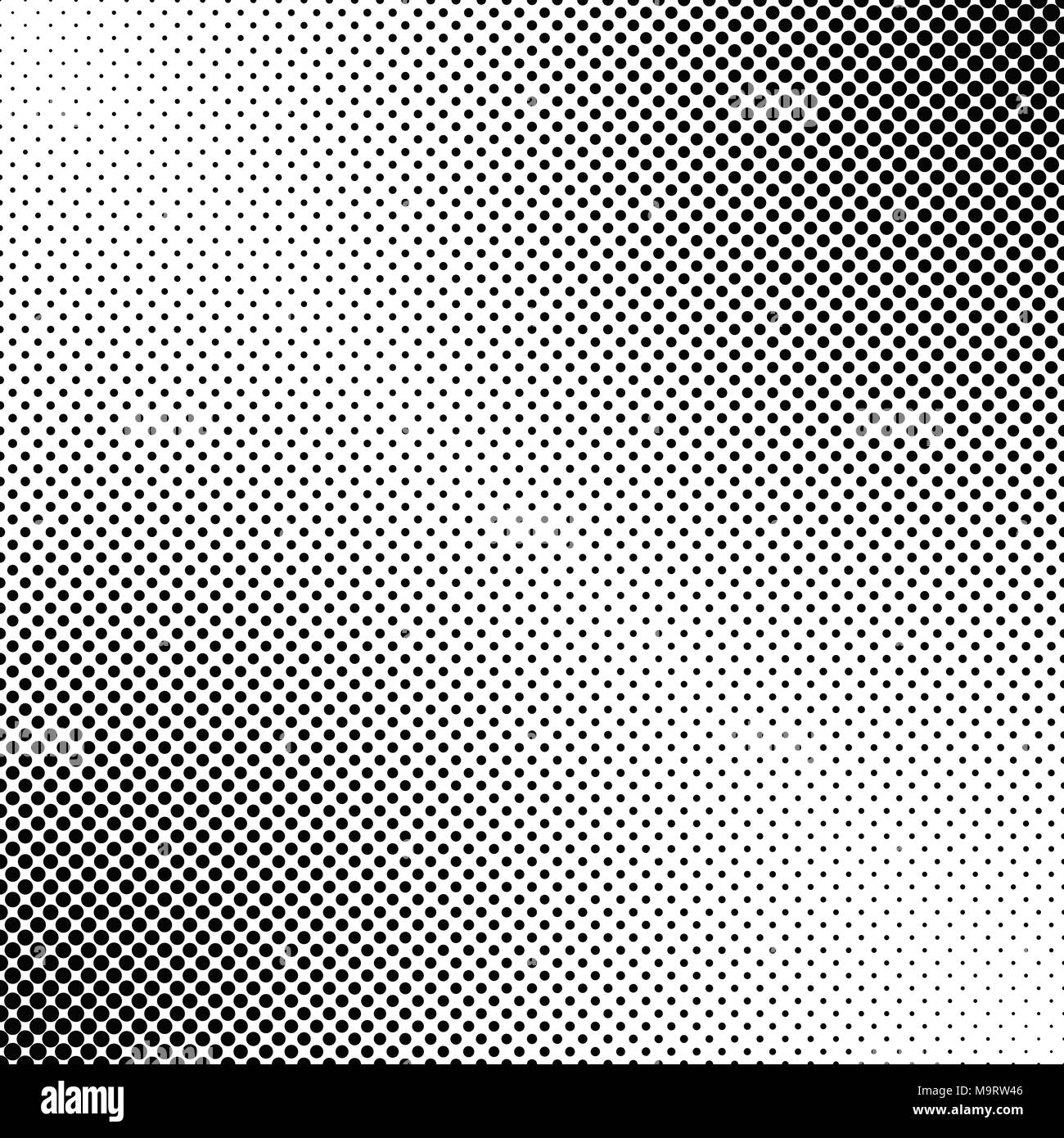 Abstract geometrical dot pattern background - black and white vector ...