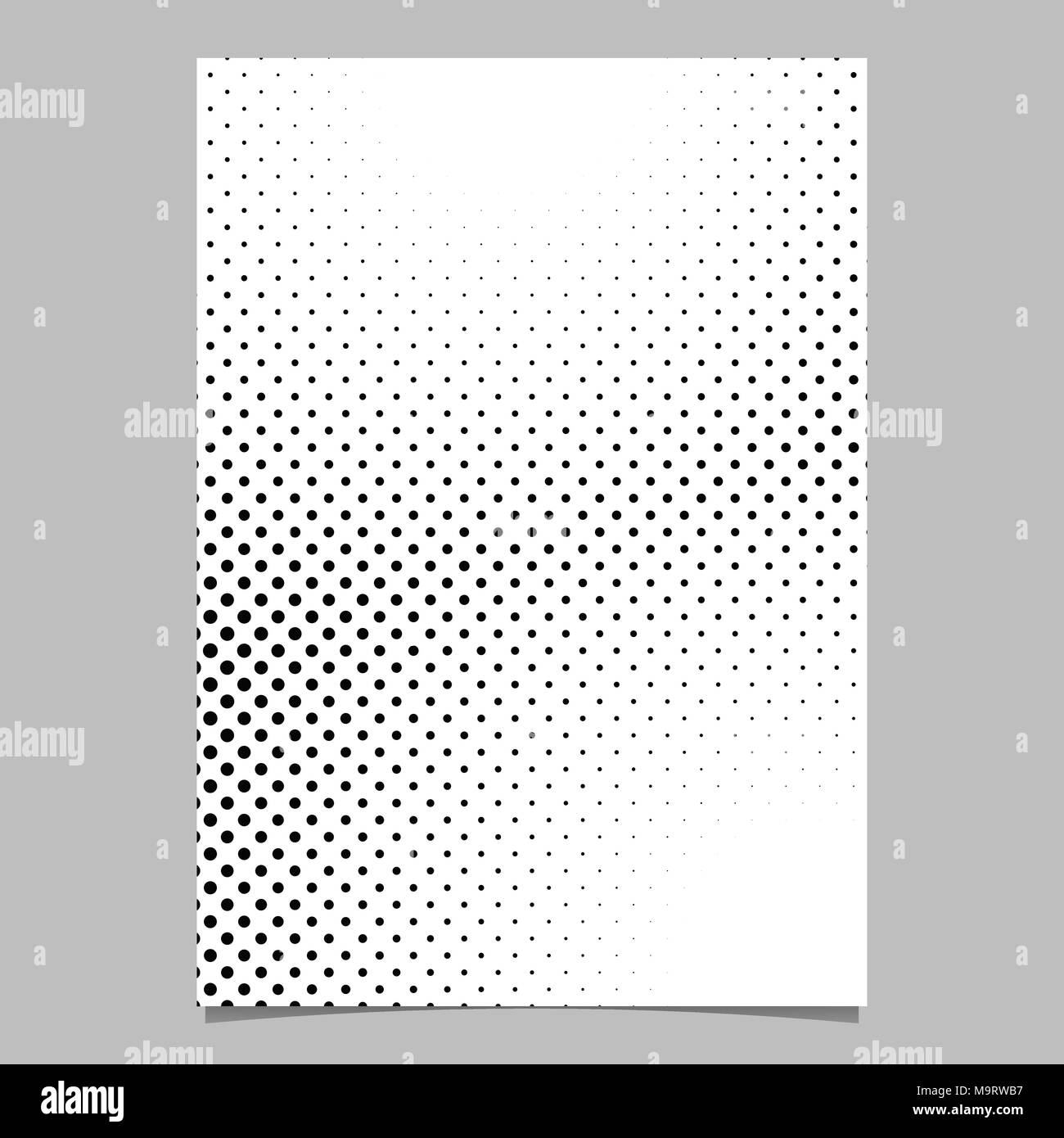 Retro abstract halftone circle pattern background page template design ...