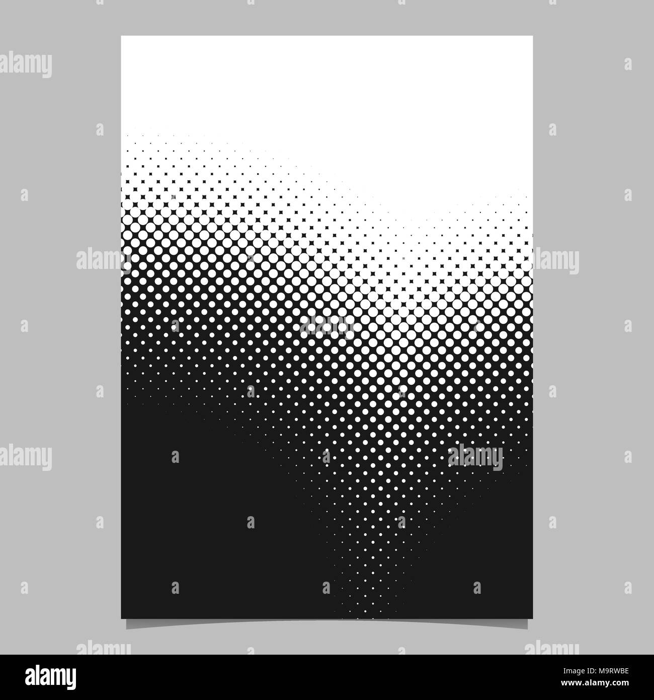 Halftone circle pattern background poster template - vector design from ...