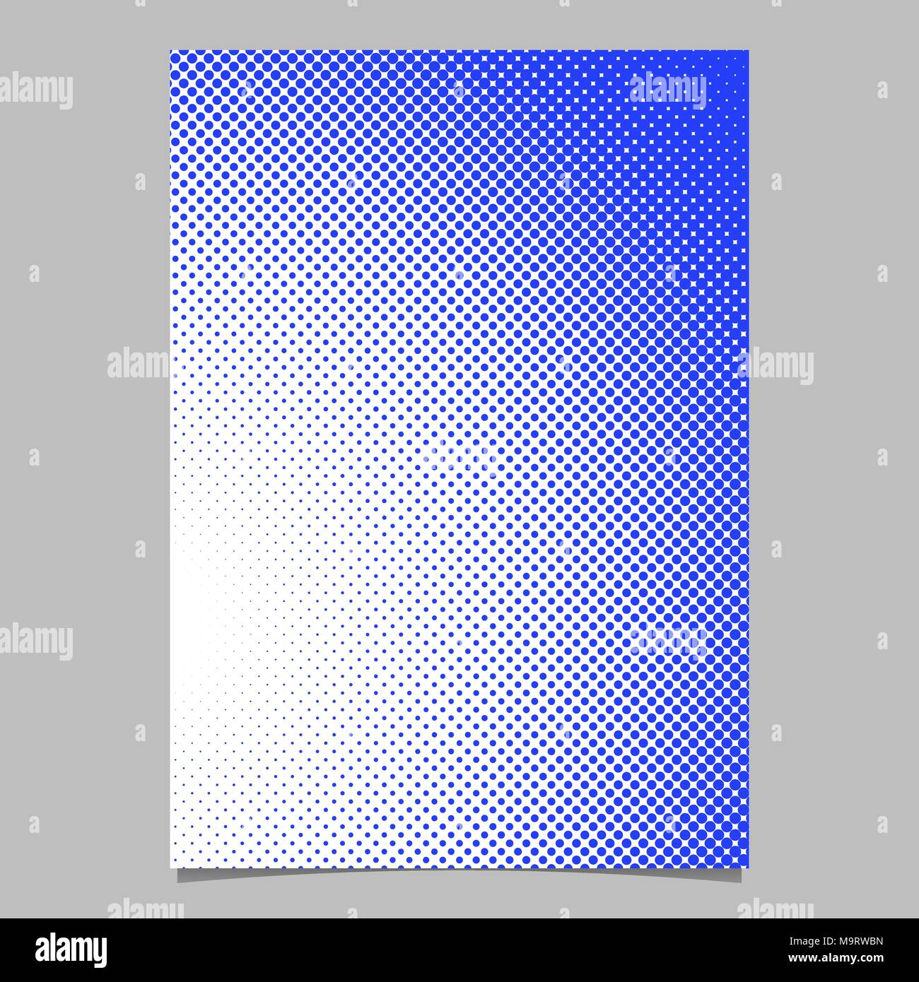 Retro abstract halftone dot pattern brochure design Stock Vector Image ...