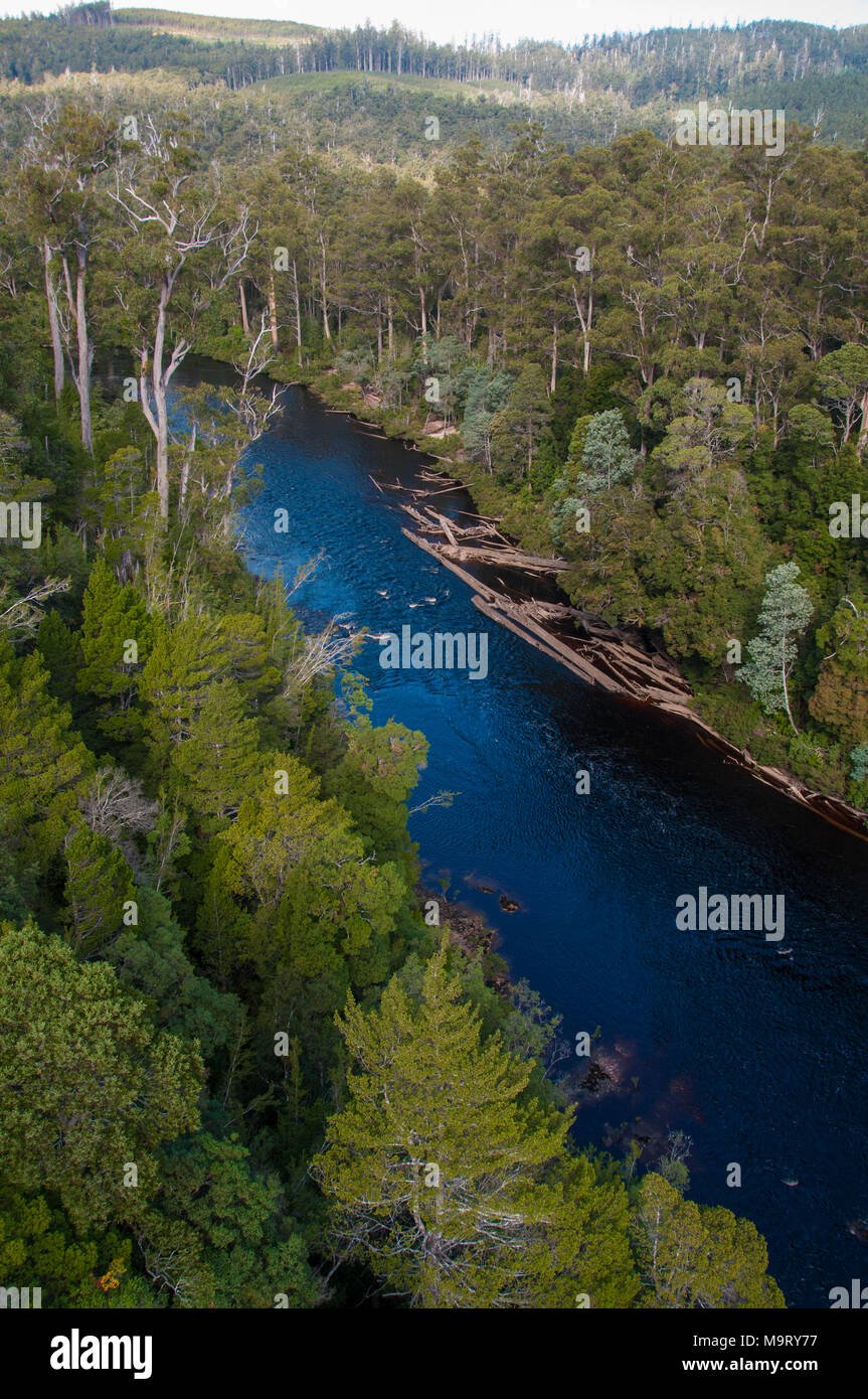 Huon River at Tahune AirWalk, Tahune Forest Reserve, Geeveston