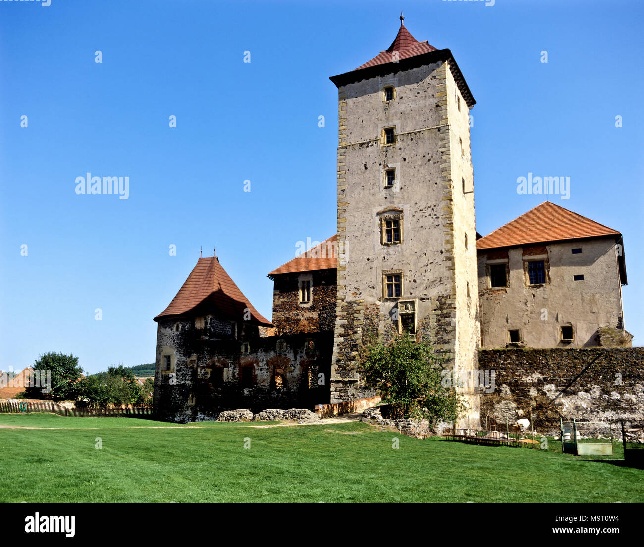9093. Svihov Castle, West Bohemia, Czech Republic, Europe Stock Photo