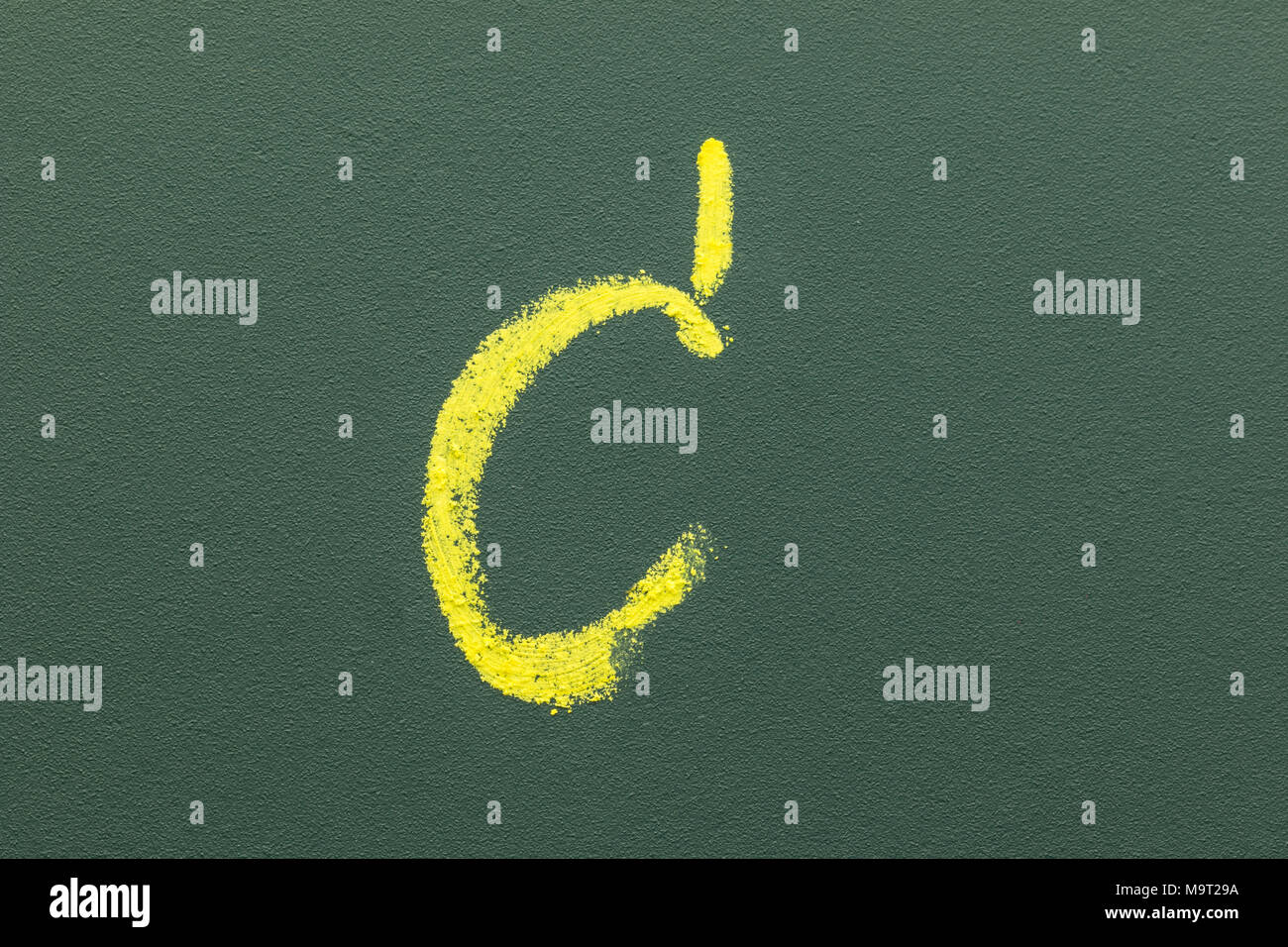 alphabet letter C with chalk Stock Photo - Alamy