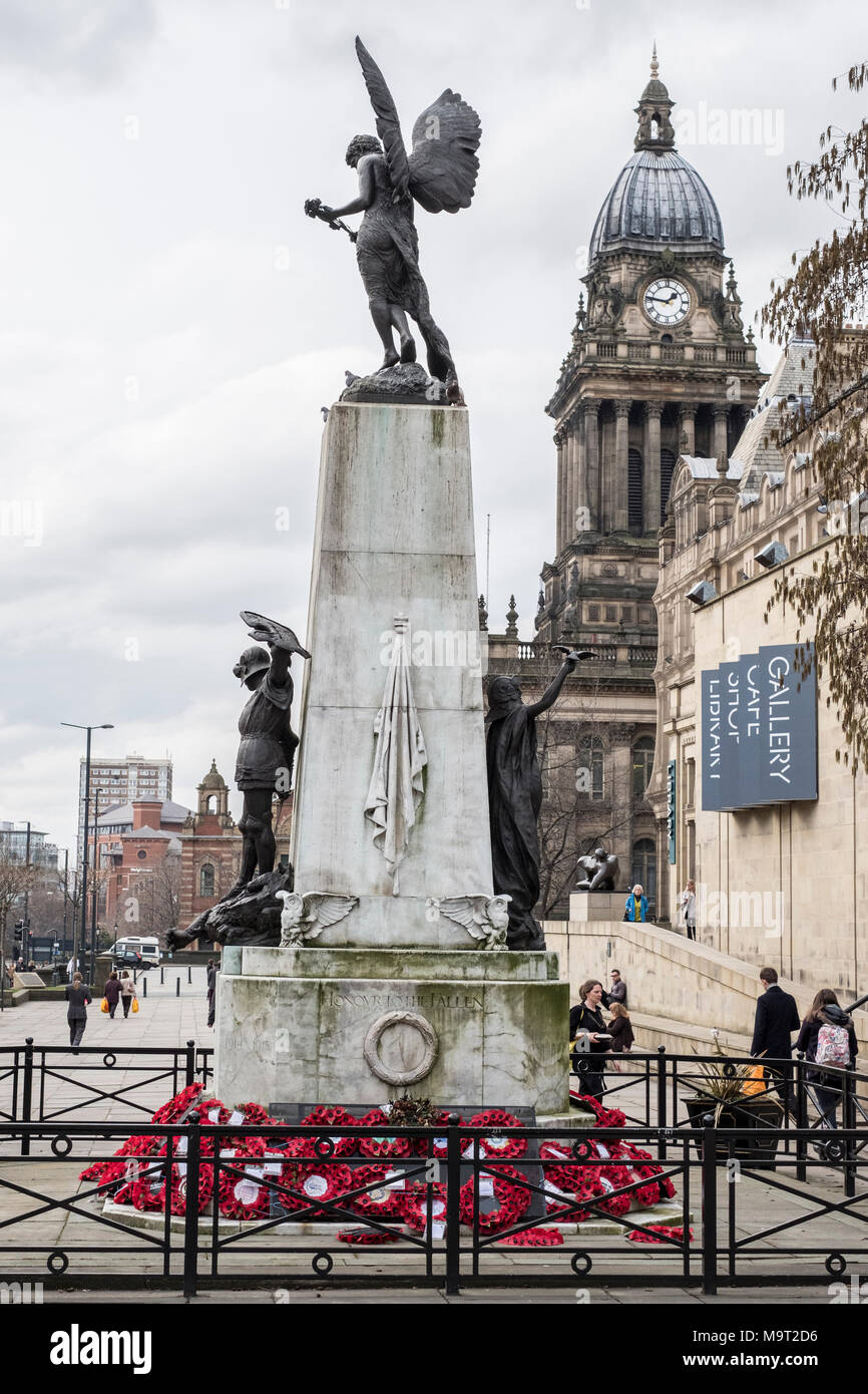 War Memorial, The Headrow, Leeds, West Yorkshire, England Stock Photo