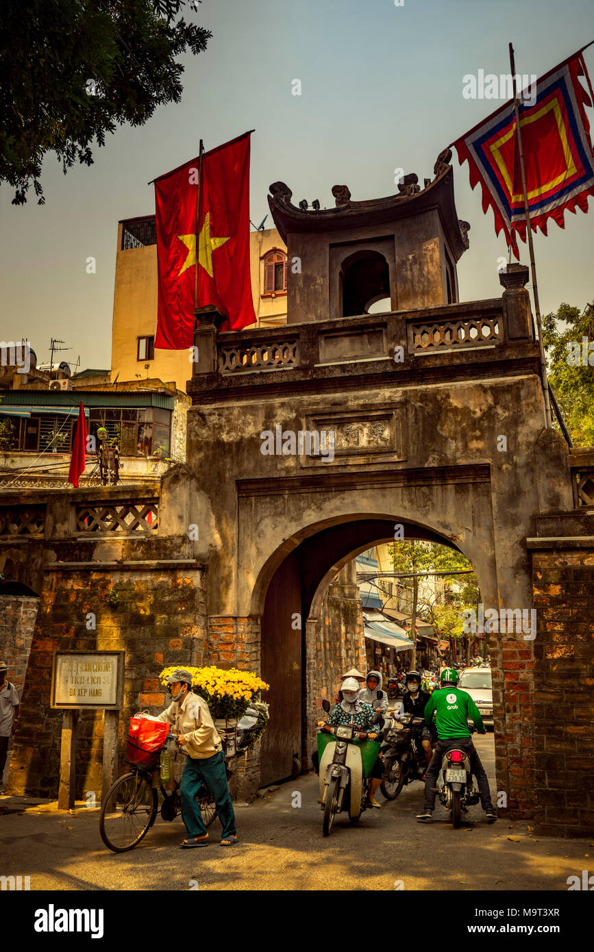 Vietnam, Südostasien, Asien, Hanoi, Stadttor, Quan Chuong Stock Photo