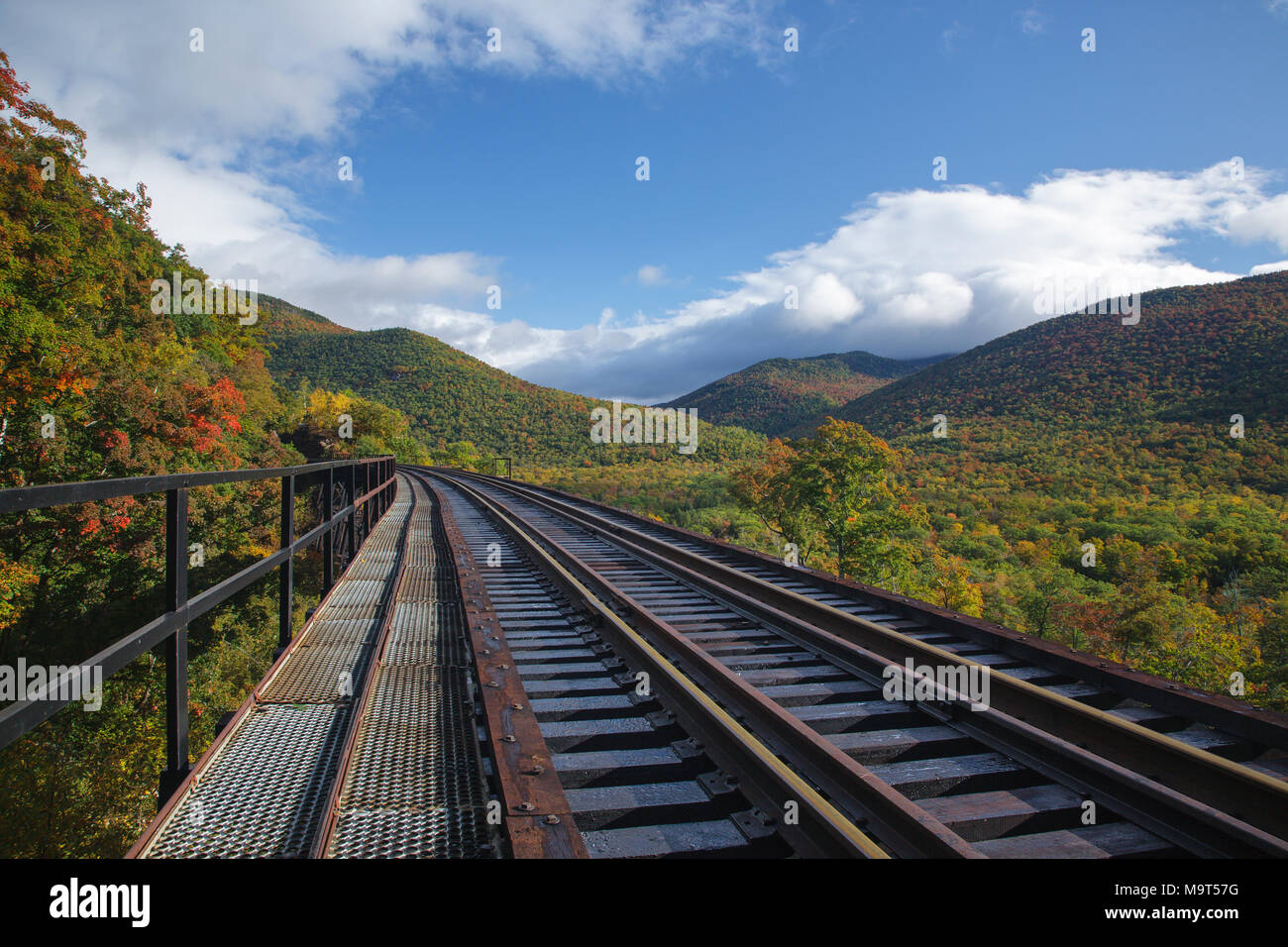 Frankenstein Trestle along the old Maine Central Railroad in Crawford