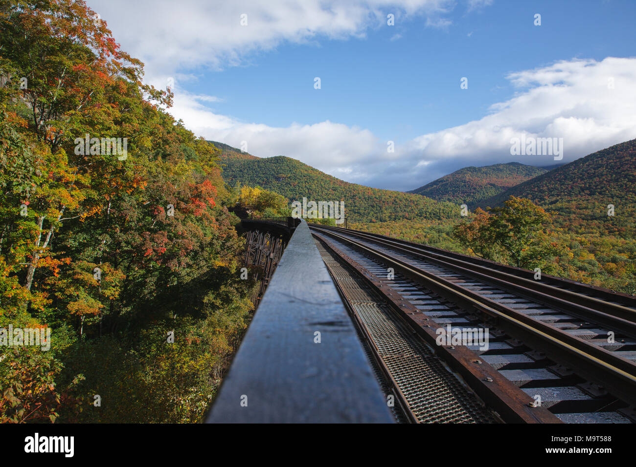 Frankenstein Trestle along the old Maine Central Railroad in Crawford
