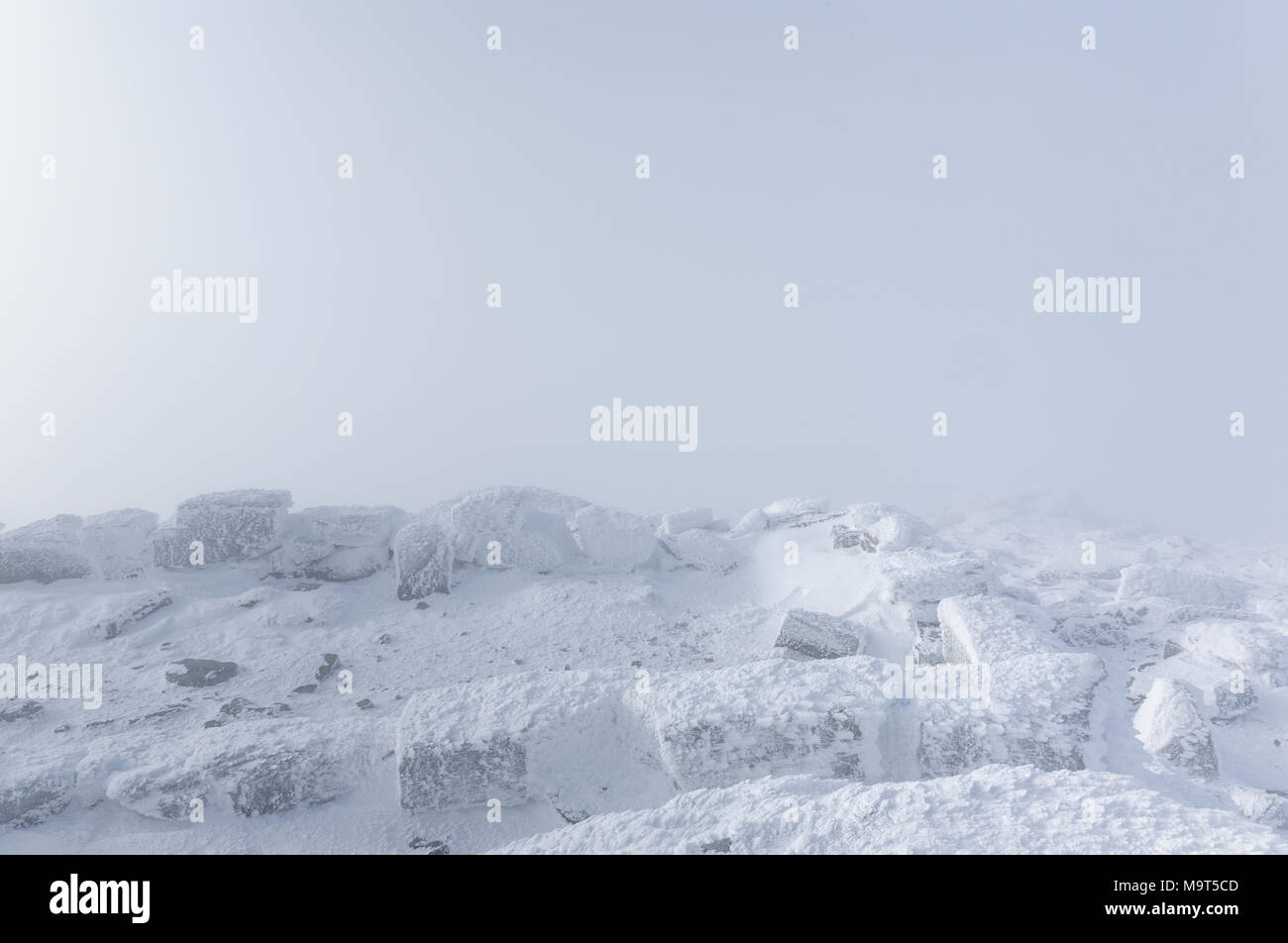 Appalachian Trail Extreme weather conditions on the summit of Mount