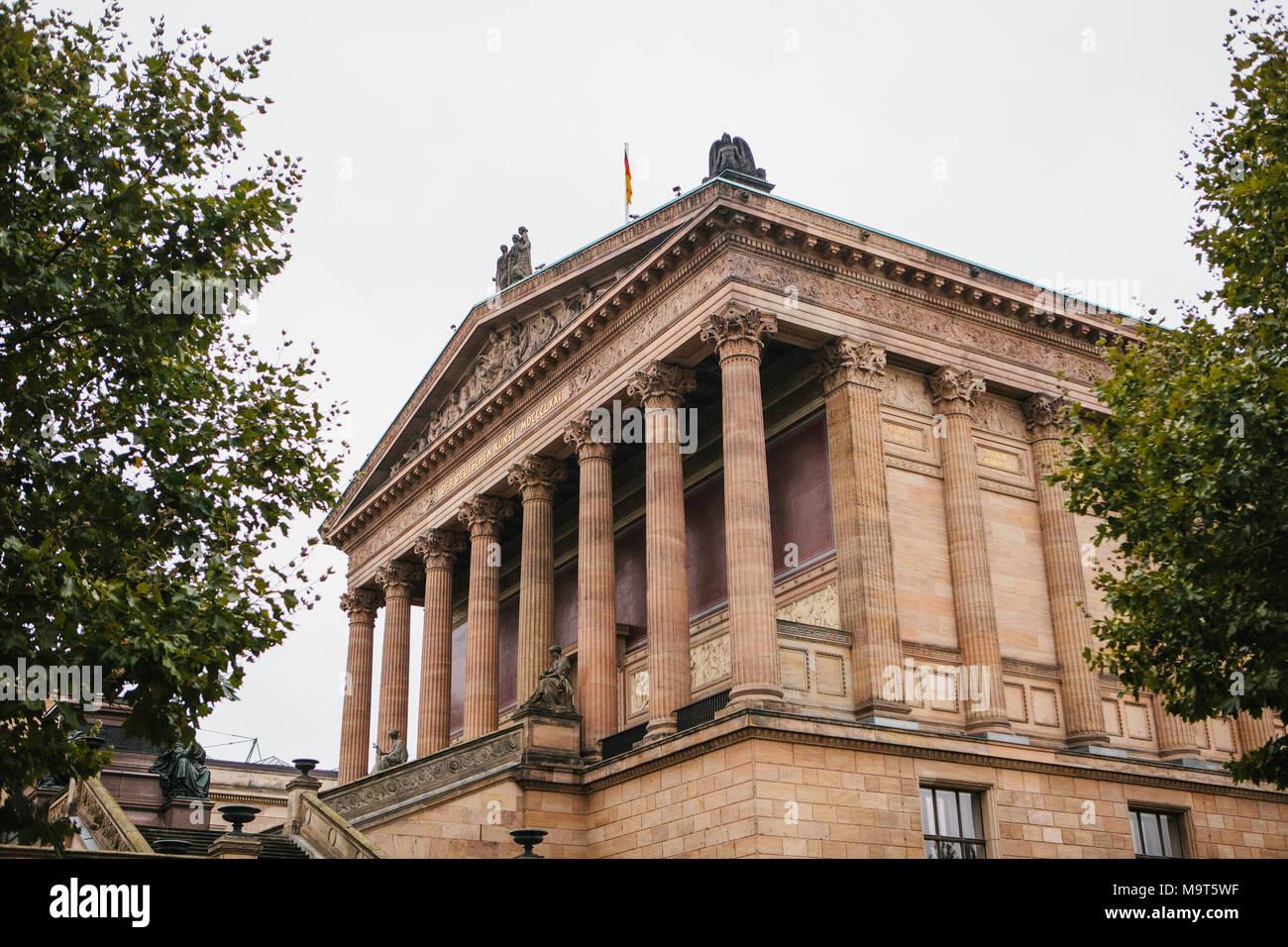 Beautiful old building of the Berlin national gallery Stock Photo