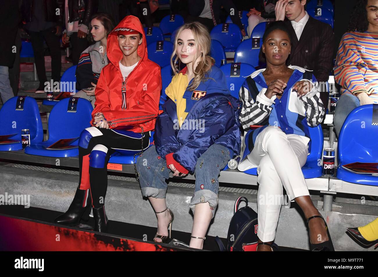 Milan Fashion Week Autumn/Winter 2018 - Tommy Hilfiger - Front Row  Featuring: Ruby Rose, Sabrina Carpenter Where: Milan, Italy When: 25 Feb  2018 Credit: IPA/WENN.com **Only available for publication in UK, USA,