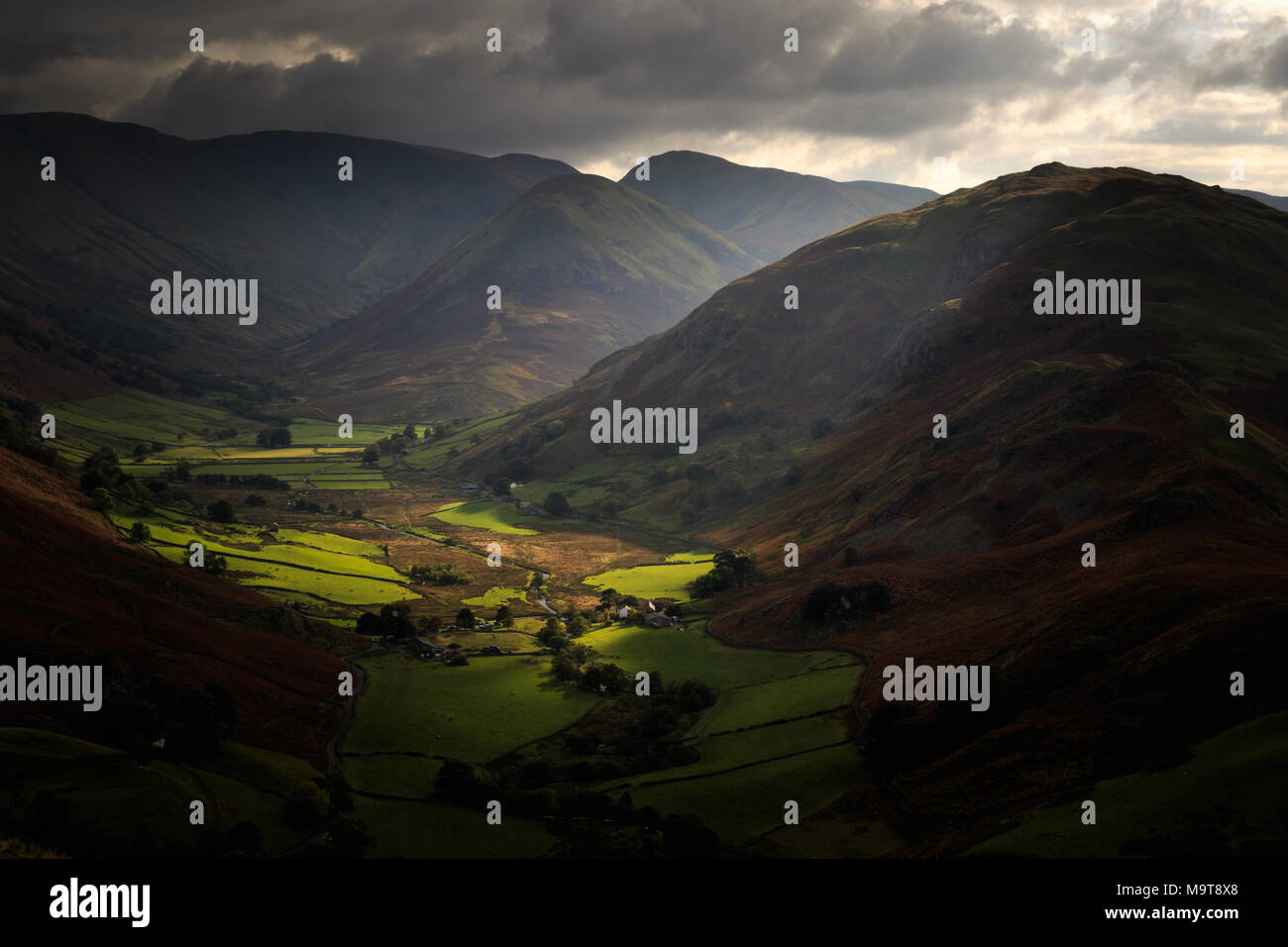 The lake district on a stormy day Stock Photo