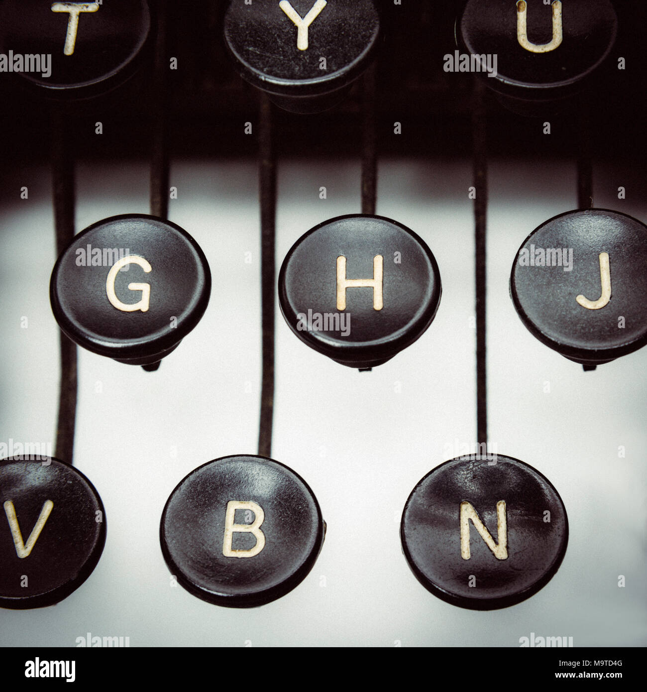 Vintage typewriter keyboard letters hires stock photography and images