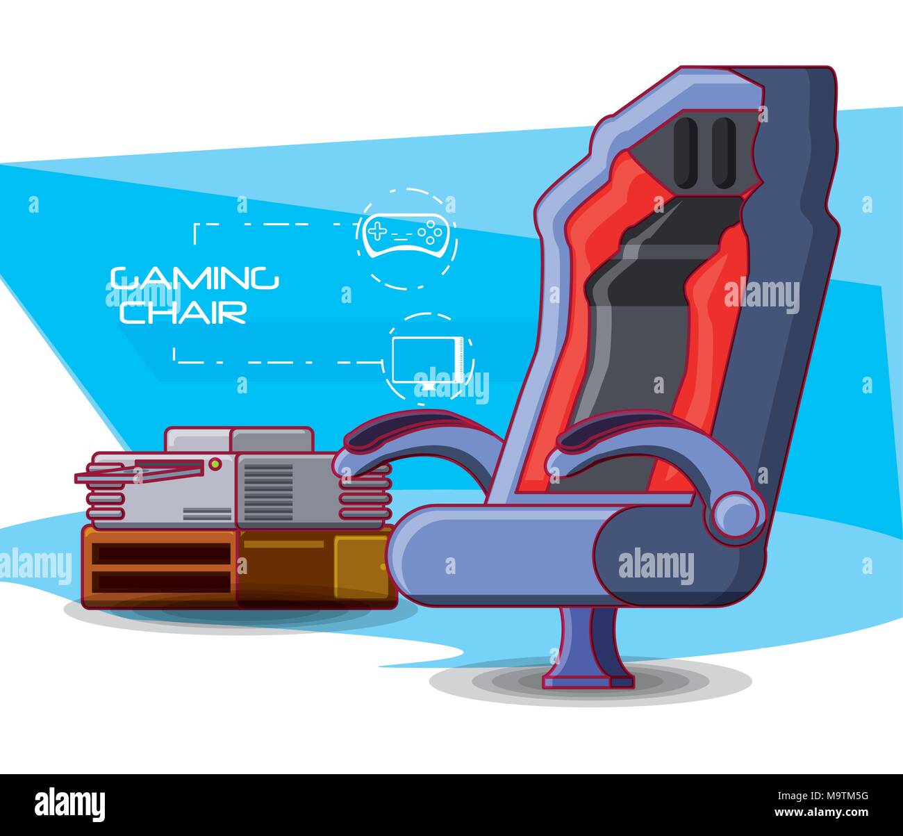 video game console icons vector illustration design Stock Vector