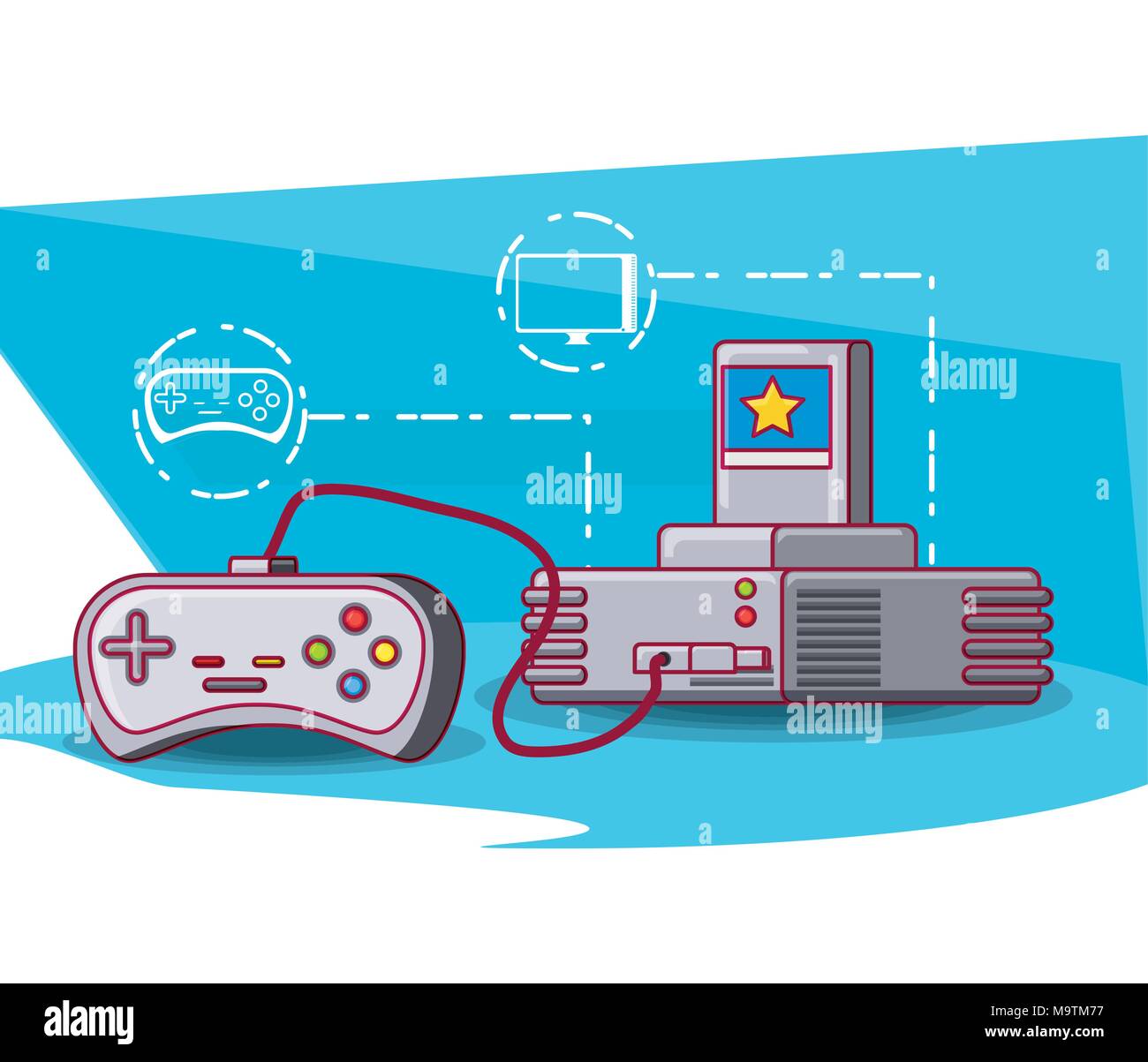 video game console icons vector illustration design Stock Vector Image ...