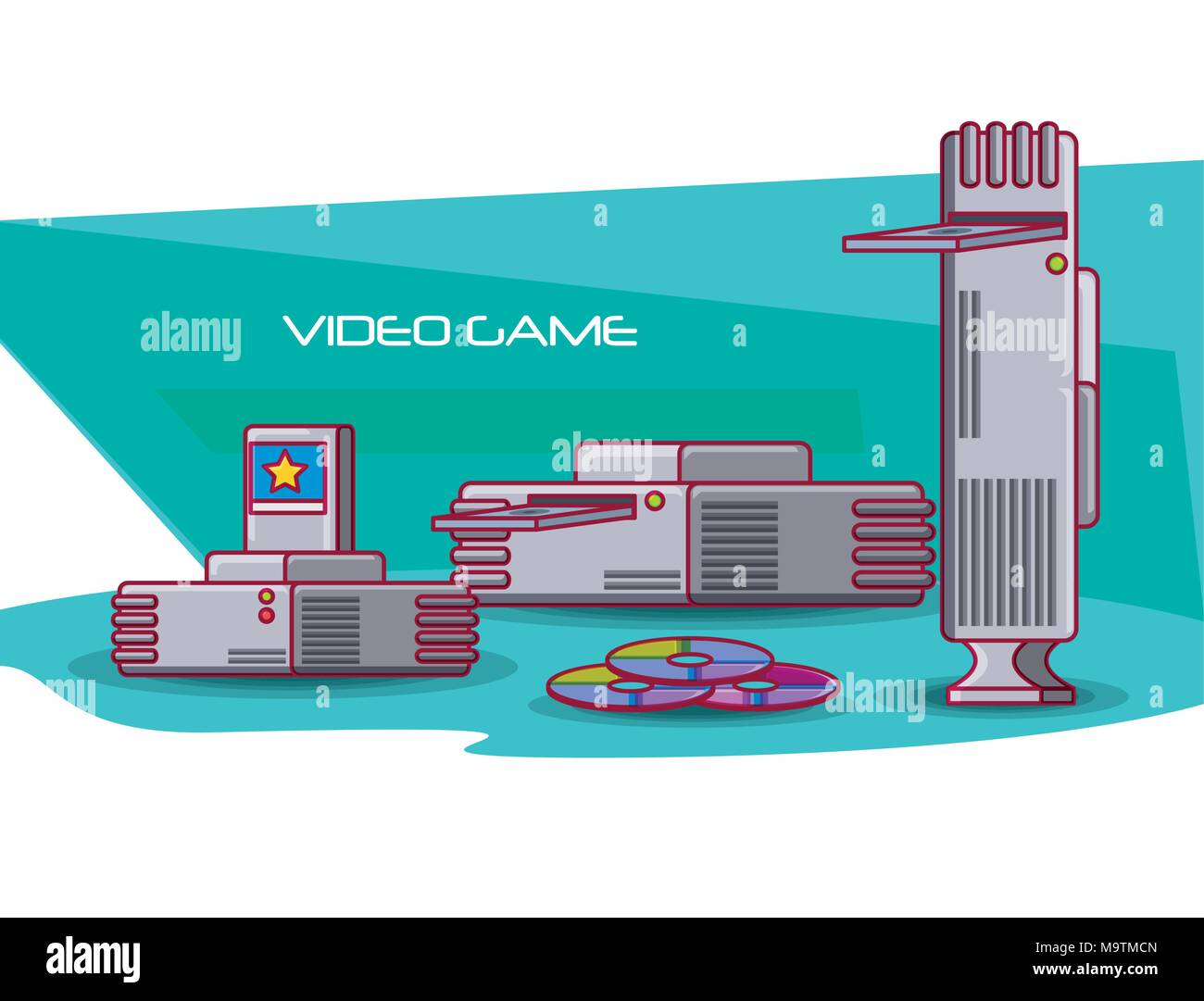 video game console icons vector illustration design Stock Vector Image ...