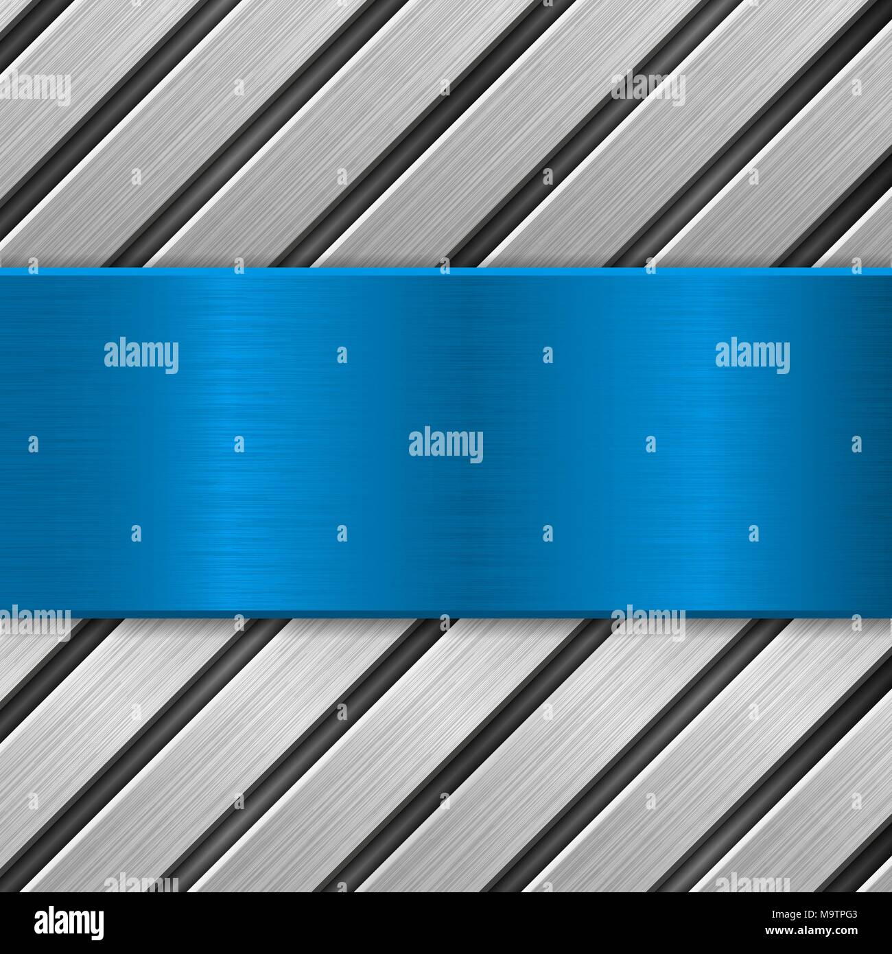 blue brushed metal background