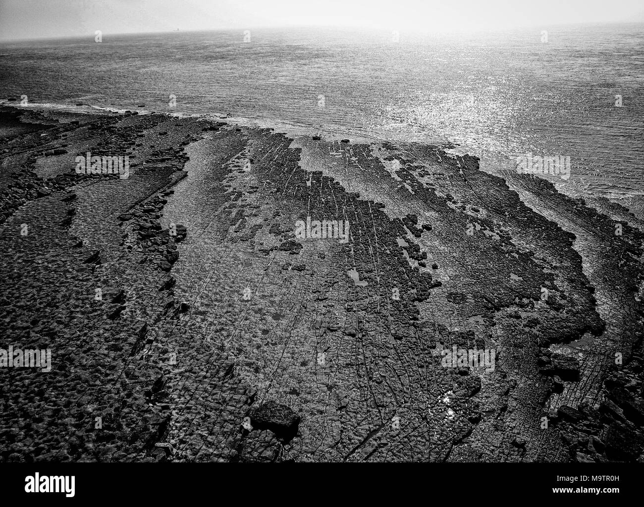 Nash Point, Wales - Stock Image