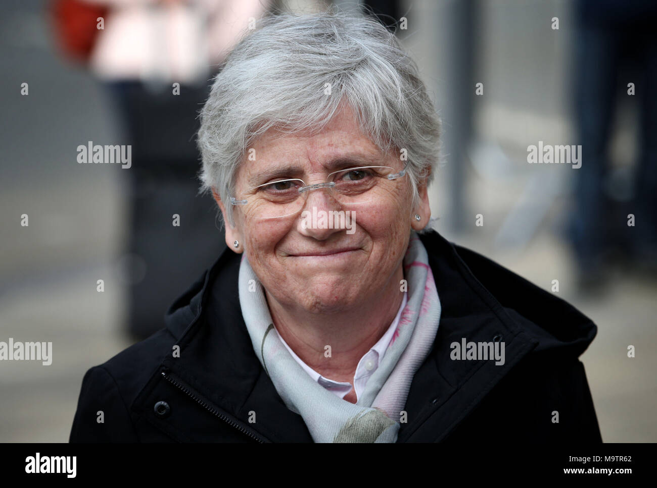 Former Catalan Minister Professor Clara Ponsati who is facing extradition to Spain attends Edinburgh police station. Stock Photo