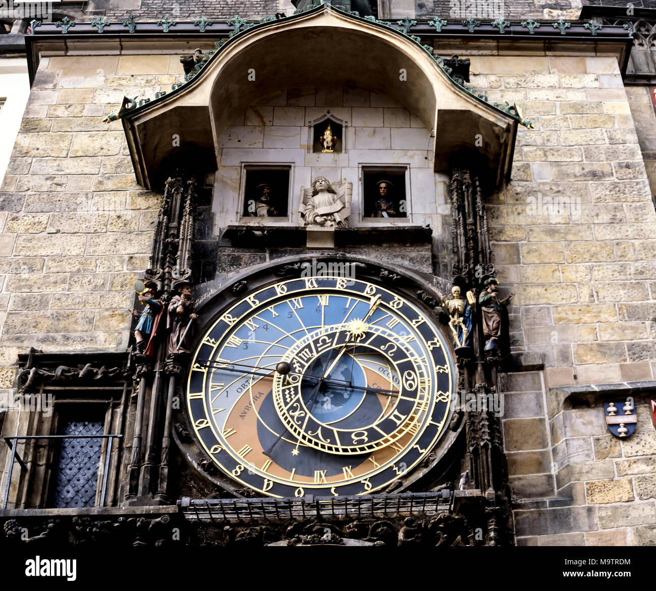 9035. Astronomical Clock, Prague, Czech Republic, Europe Stock Photo