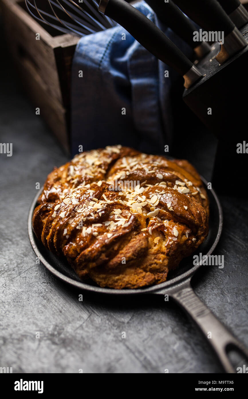 Sweet maple syrup bread Stock Photo Alamy