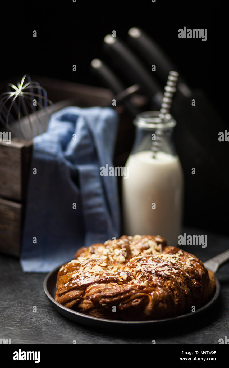 Sweet maple syrup bread Stock Photo Alamy