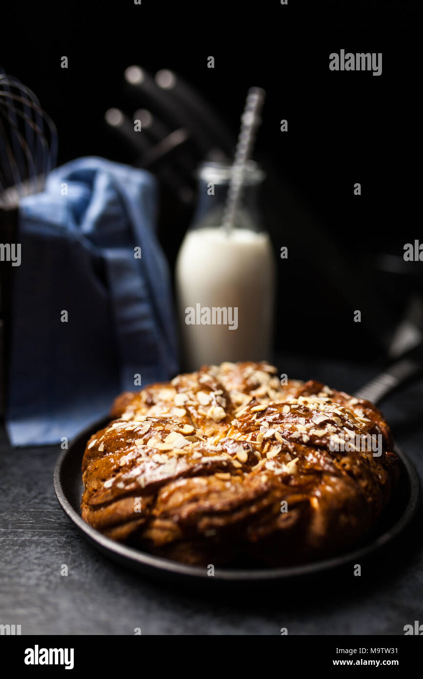 Sweet maple syrup bread Stock Photo Alamy