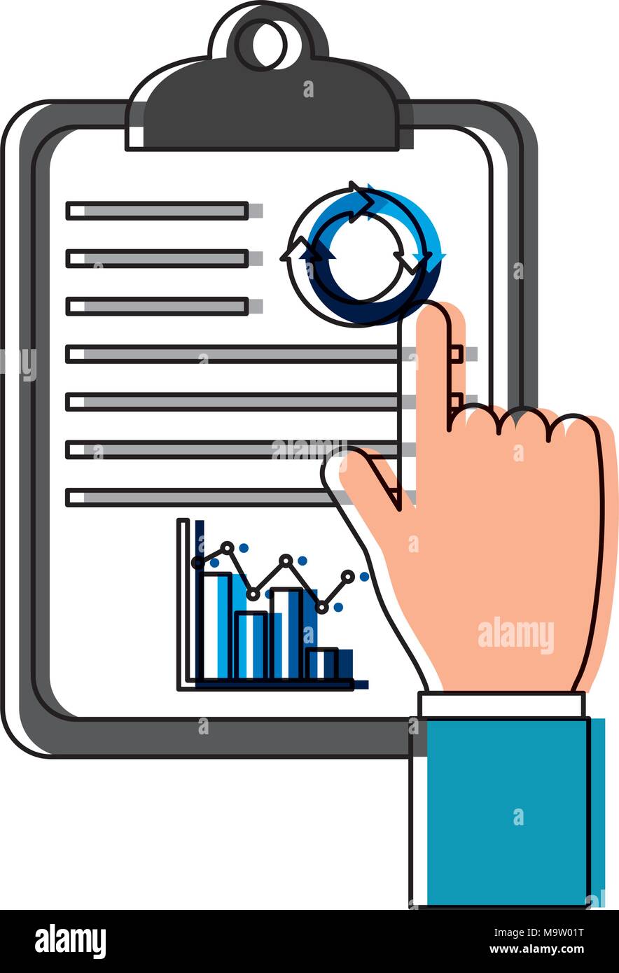 hand human with checklist Stock Vector Image & Art - Alamy