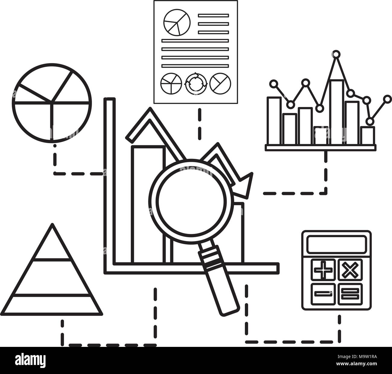 statistics infographic set icons Stock Vector Image & Art - Alamy
