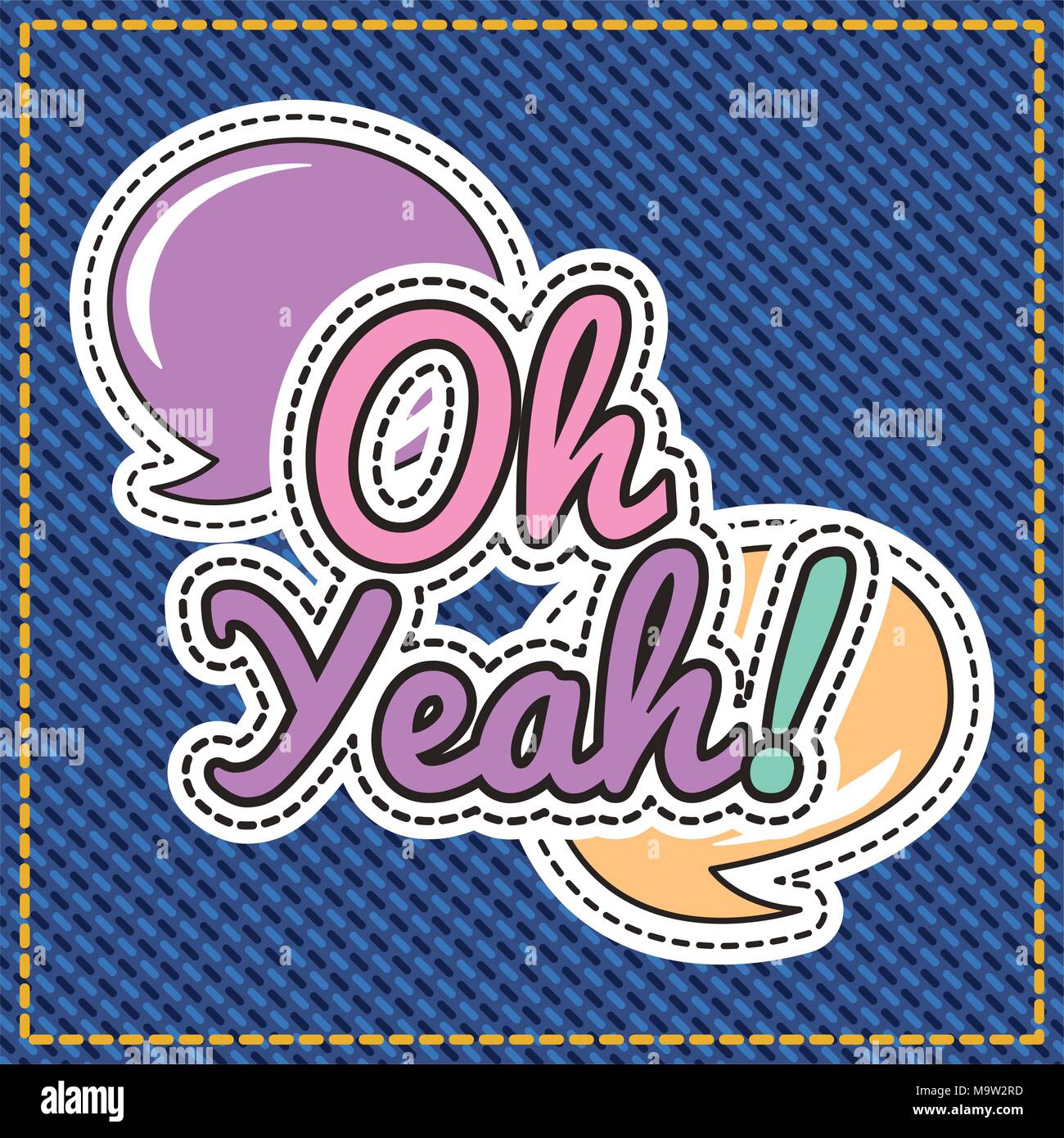 patches sticker cute Stock Vector