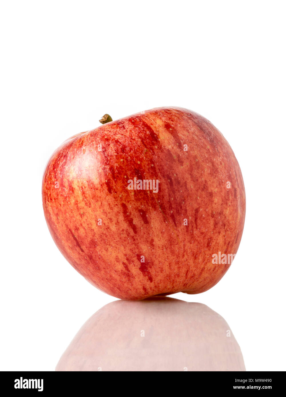 Closeup photo of an Apple on white background Stock Photo