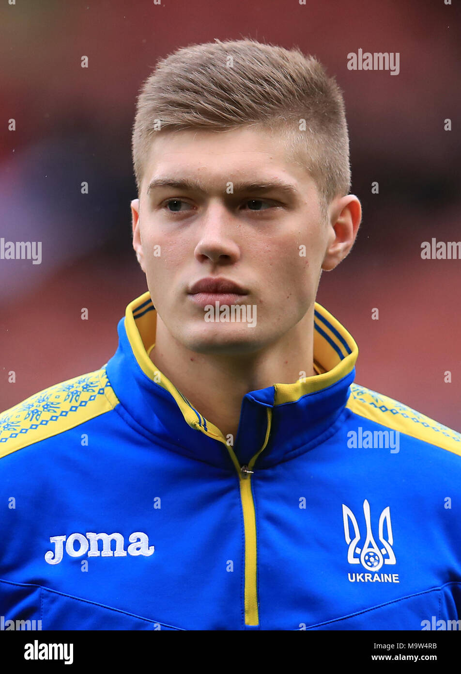 Ukraine U21's Artem Dovbyk Stock Photo