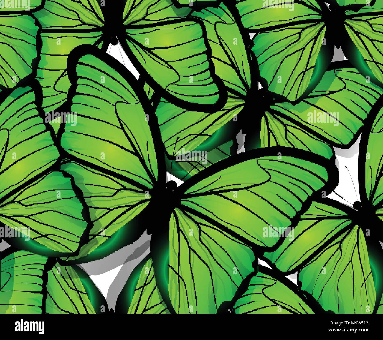 Seamless butterfly pattern wings on white Stock Vector Image & Art - Alamy