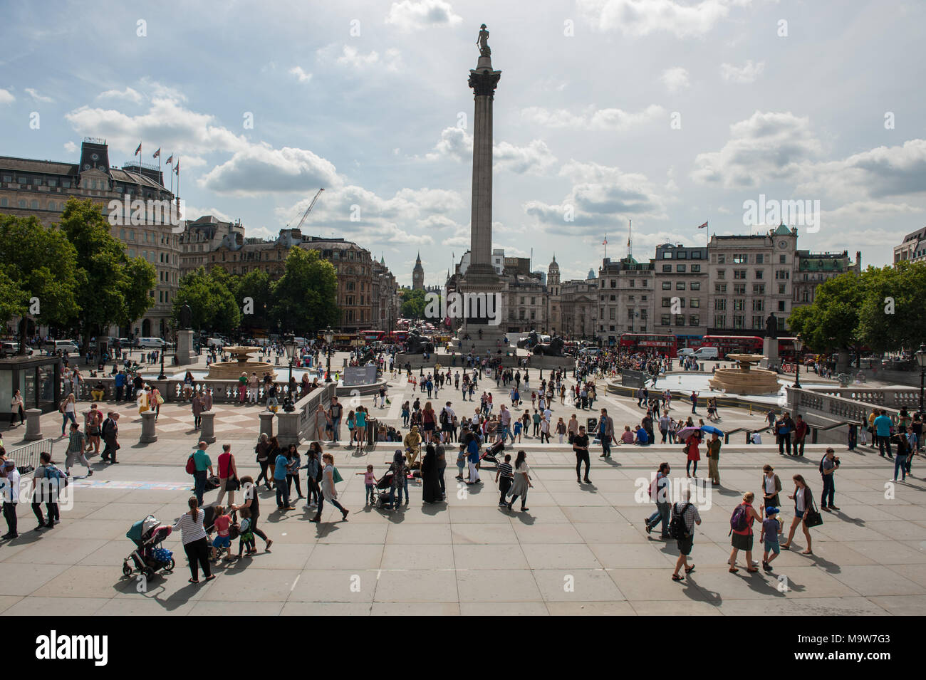 London. Trafalgar Square. United Kingdom. Stock Photo