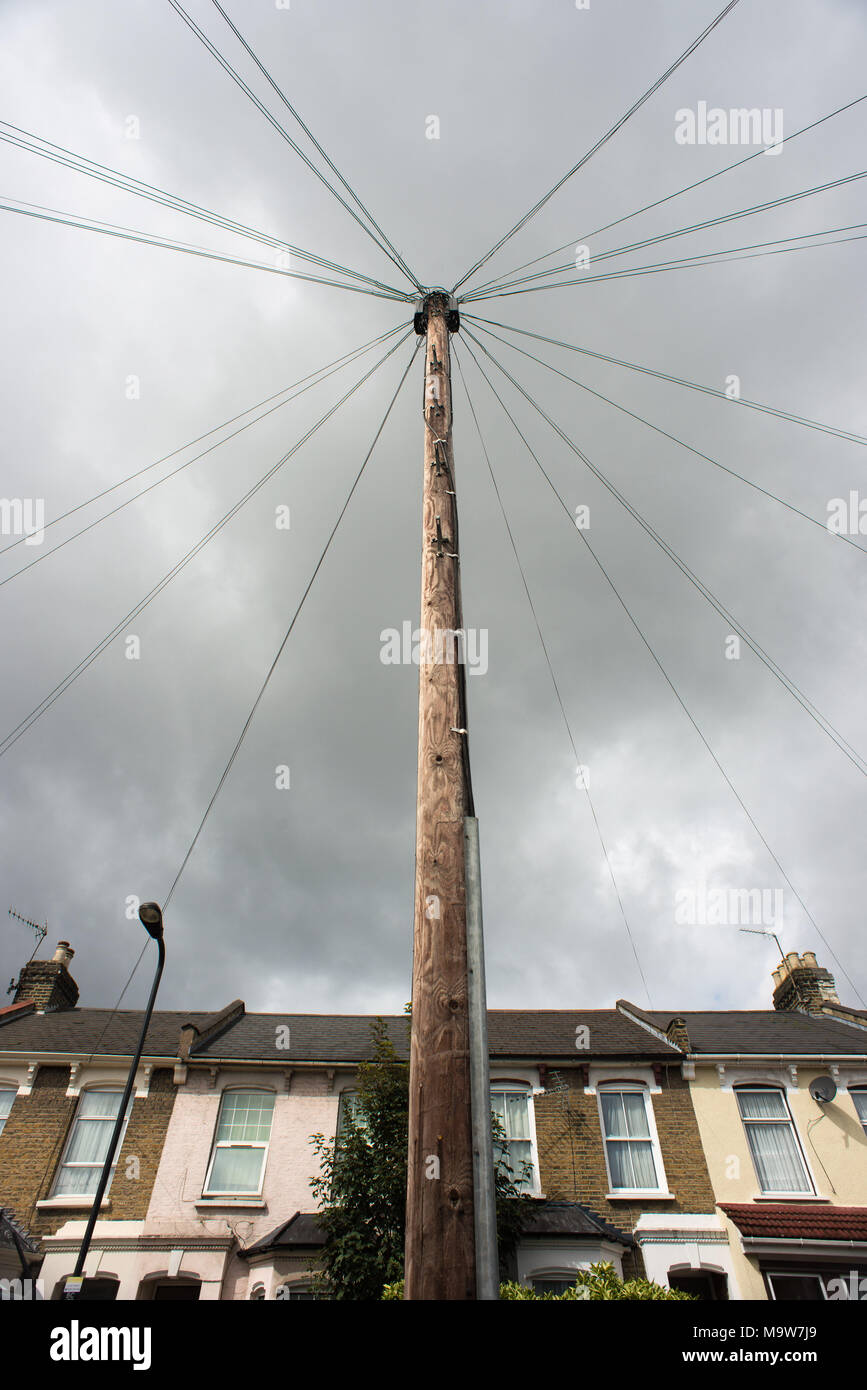 London. Light pole, Tottenham, Haringey. United Kingdom Stock Photo Alamy