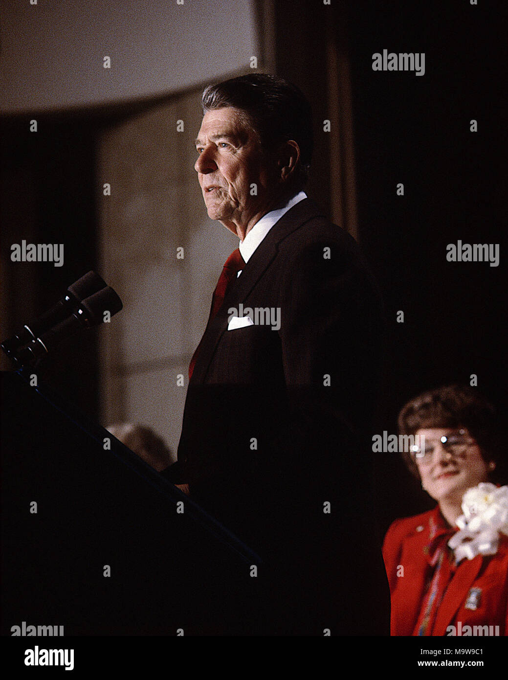 Washington DC., USA, 1984 President Ronald Reagan portraits Credit ...
