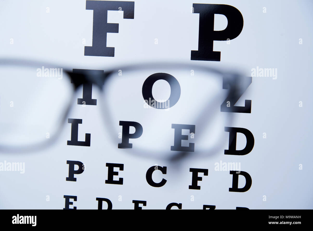 Eye chart blurred hi-res stock photography and images - Alamy