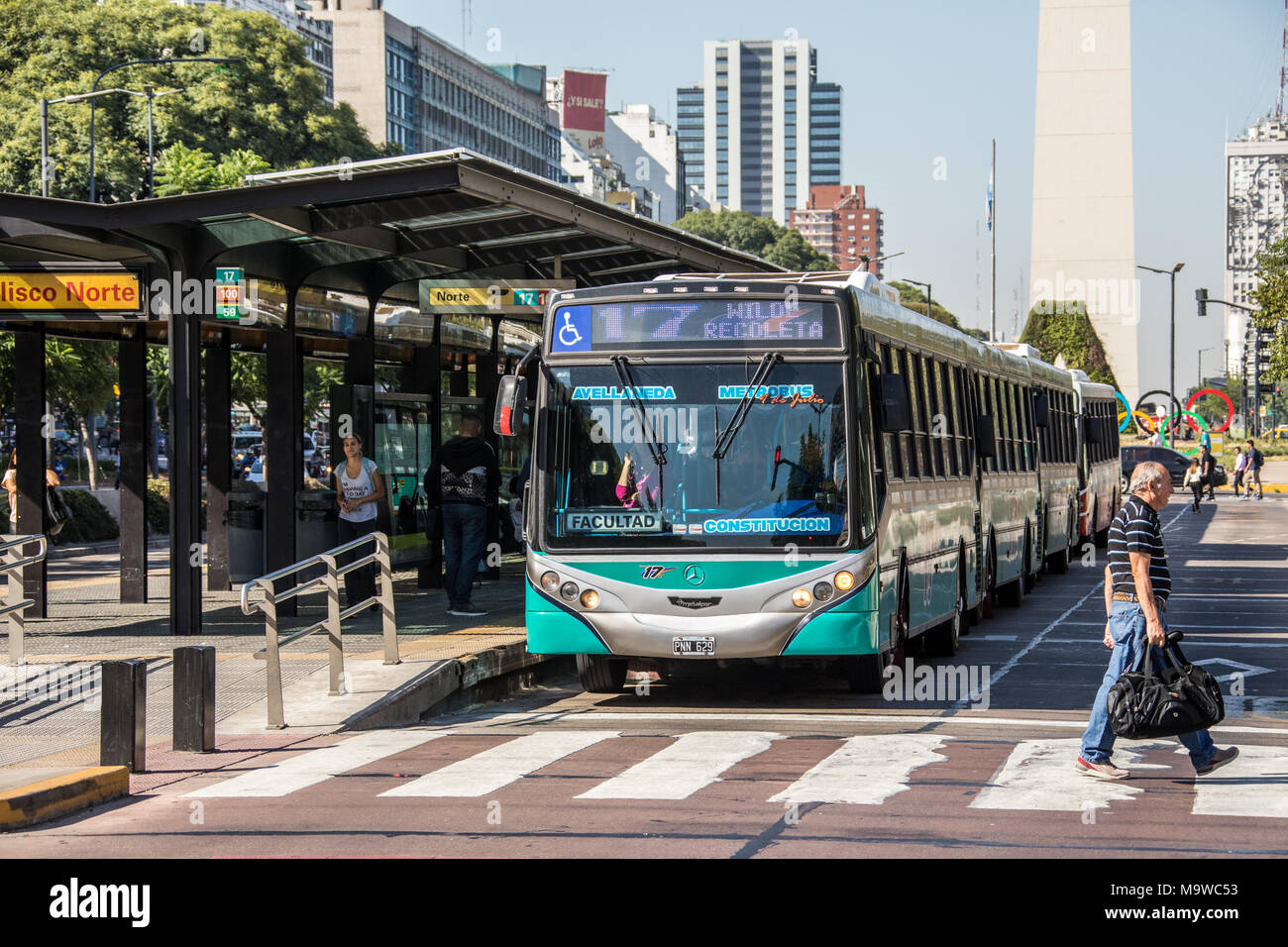 Metrobus, bus rapid transit, Buenos Aires, Argentina Stock Photo Alamy
