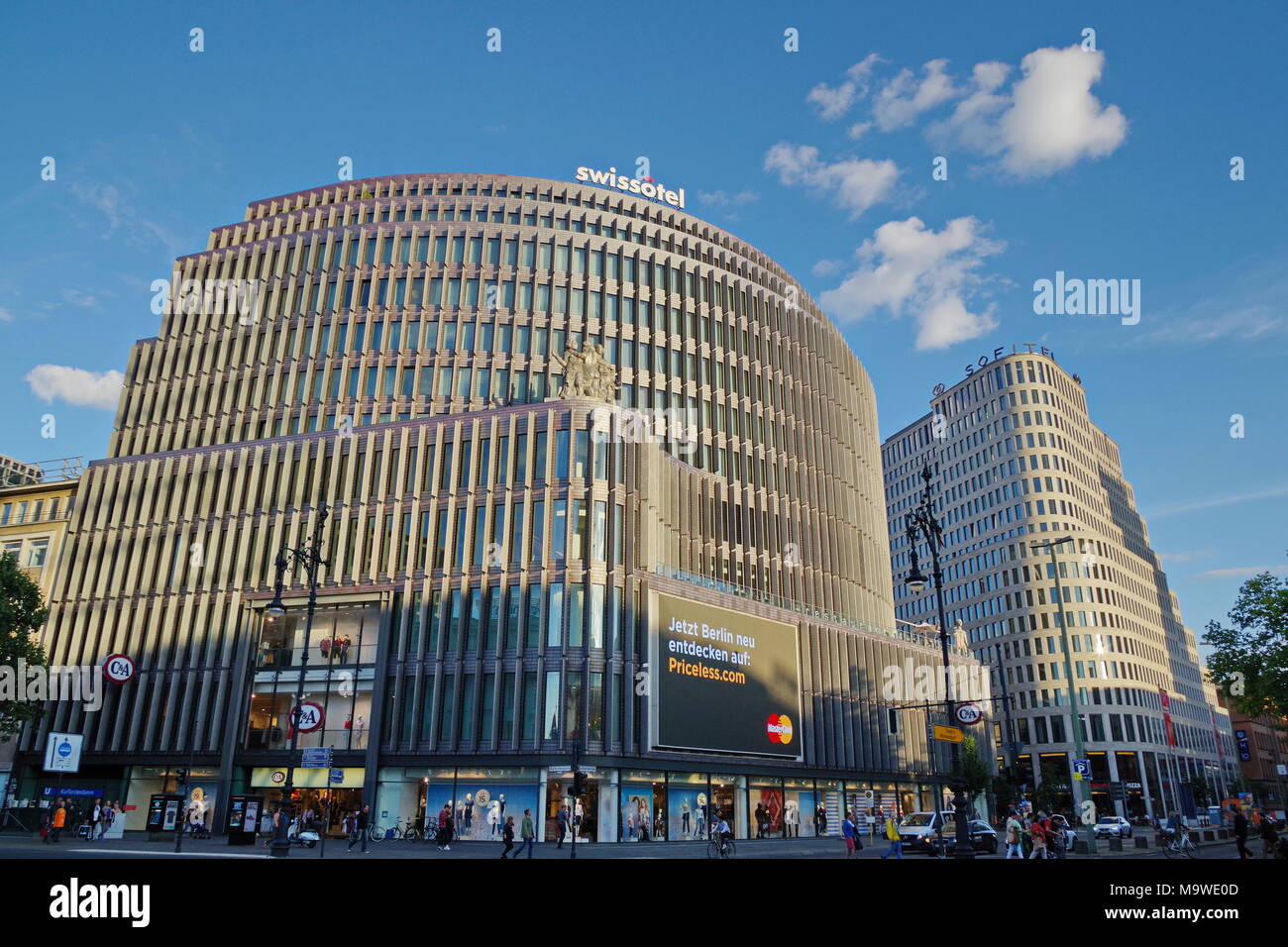 Modern building of hotel Swissotel in Berlin Stock Photo