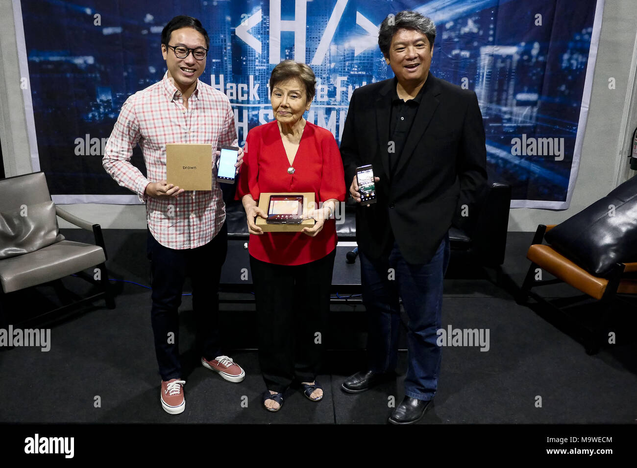 Makati, Philippines. 23rd Mar, 2018. From three generations of entrepreneurs that believe in the Filipino brand with decades of creating solutions for the Filipino and the country. Credit: George Buid/Pacific Press/Alamy Live News Stock Photo