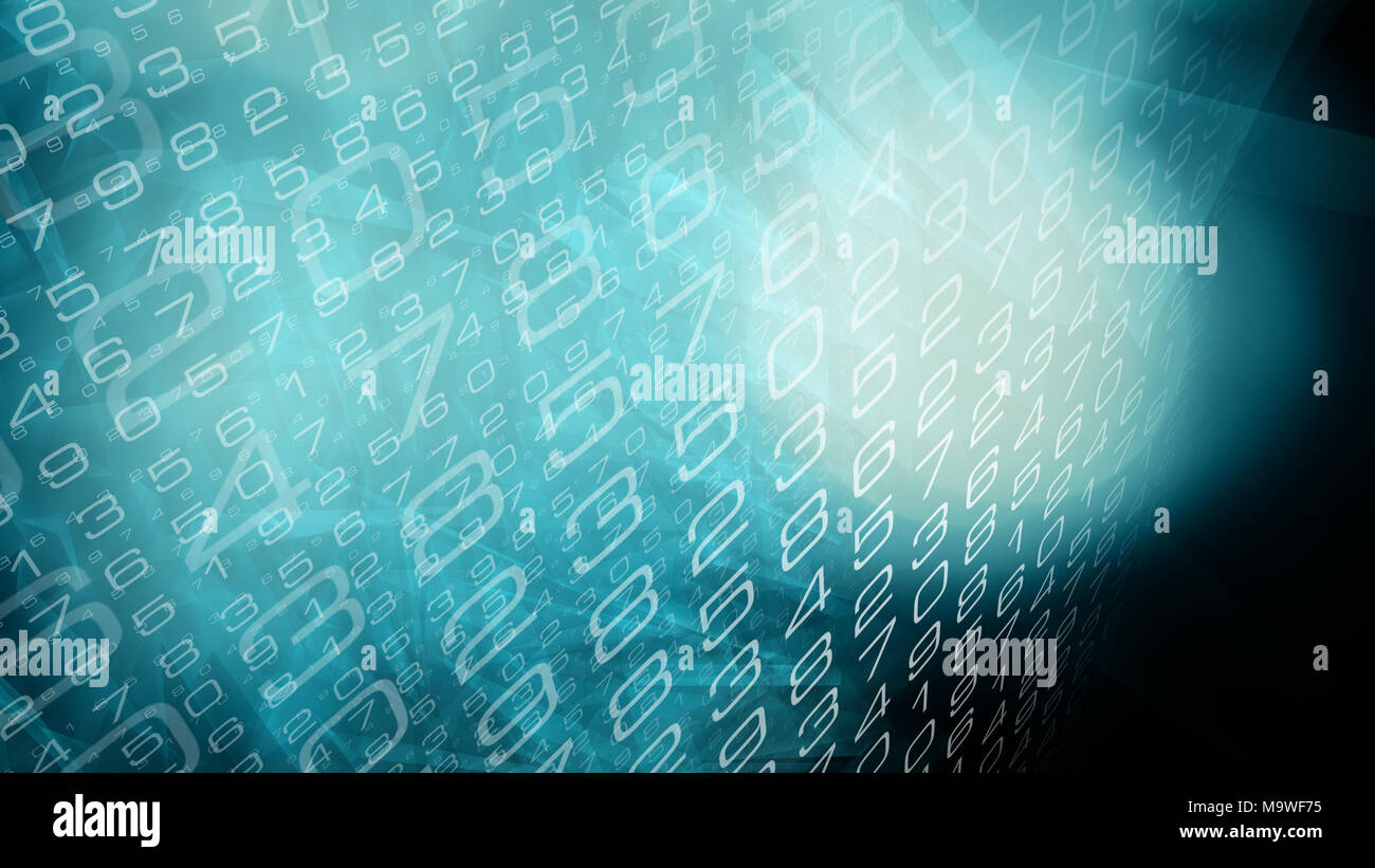 Computer algorithm abstract cyber world Stock Photo
