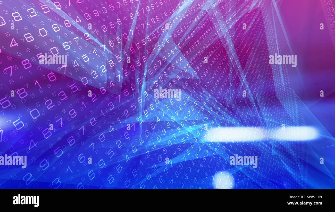 Deep learning computer ai algorithm Stock Photo