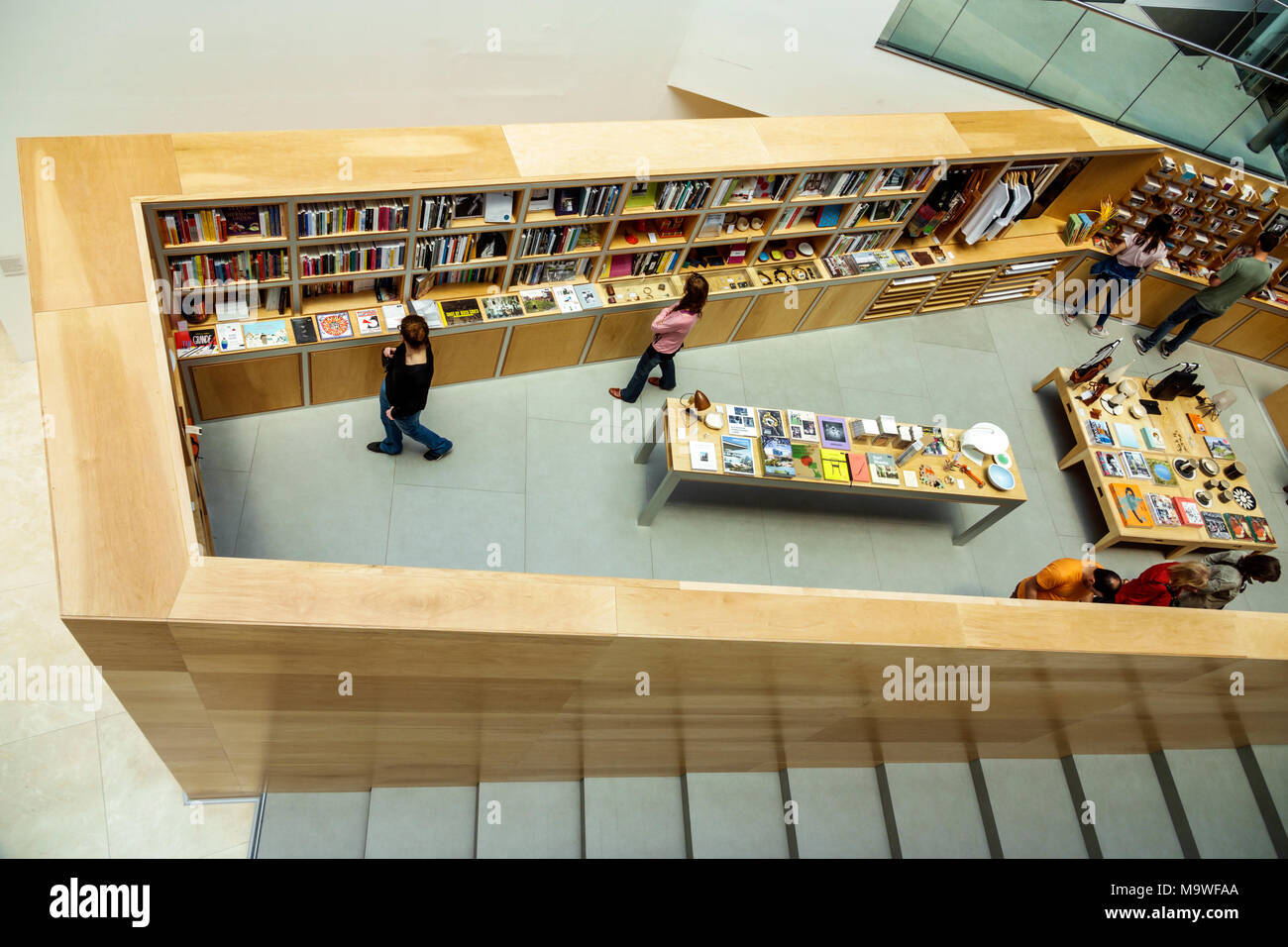 Buenos Aires Argentina,Buenos Aires Latin American Art Museum MALBA Museo de Arte Latinoamericano,interior inside,store,overhead view,shopping shopper Stock Photo