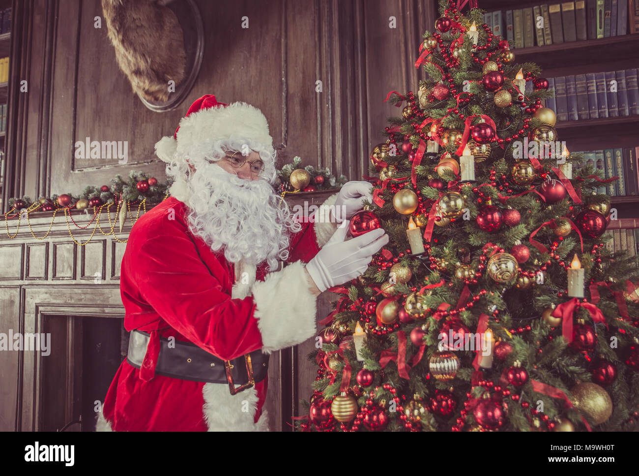 Santa claus portraits and lifestyle Stock Photo - Alamy