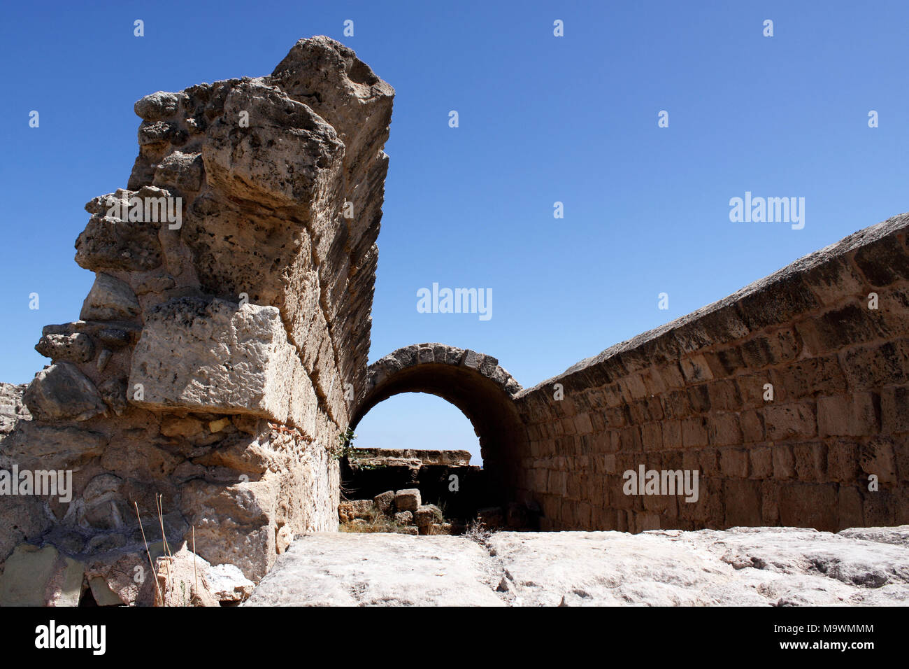 SALAMIS. ANCIENT ROMAN CITY RUINS. NORTHERN CYPRUS Stock Photo